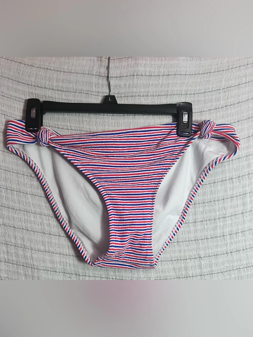 Xhilaration Red White Blue Striped Bikini Bottom